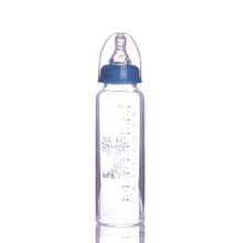 Wholesale Custom Newborn Drink Water Feeder Bpa Free Anti Colic Standard Neck Milk Feeding Glass Baby Bottle